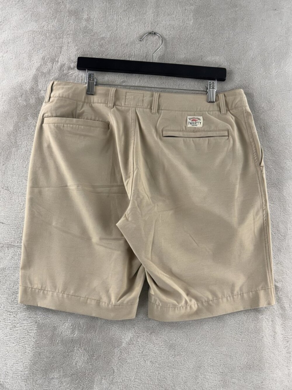 Faherty All Day Shorts Mens Size 34 Beige Stretch Casual Chino Lightweight - Picture 2 of 5
